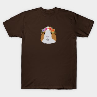 Flower Crown Guinea Pig T-Shirt